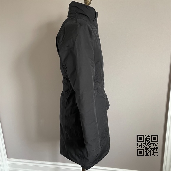 The North Face TNF Black 3/4 Mid Length Arctic Goose Down Winter Parka Coat - XS - Picture 6 of 12